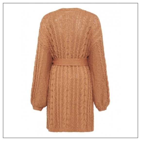 NWT Spell & The Gypsy Yellowstone Knit Cardigan In Caramel Size M/L - Picture 12 of 14